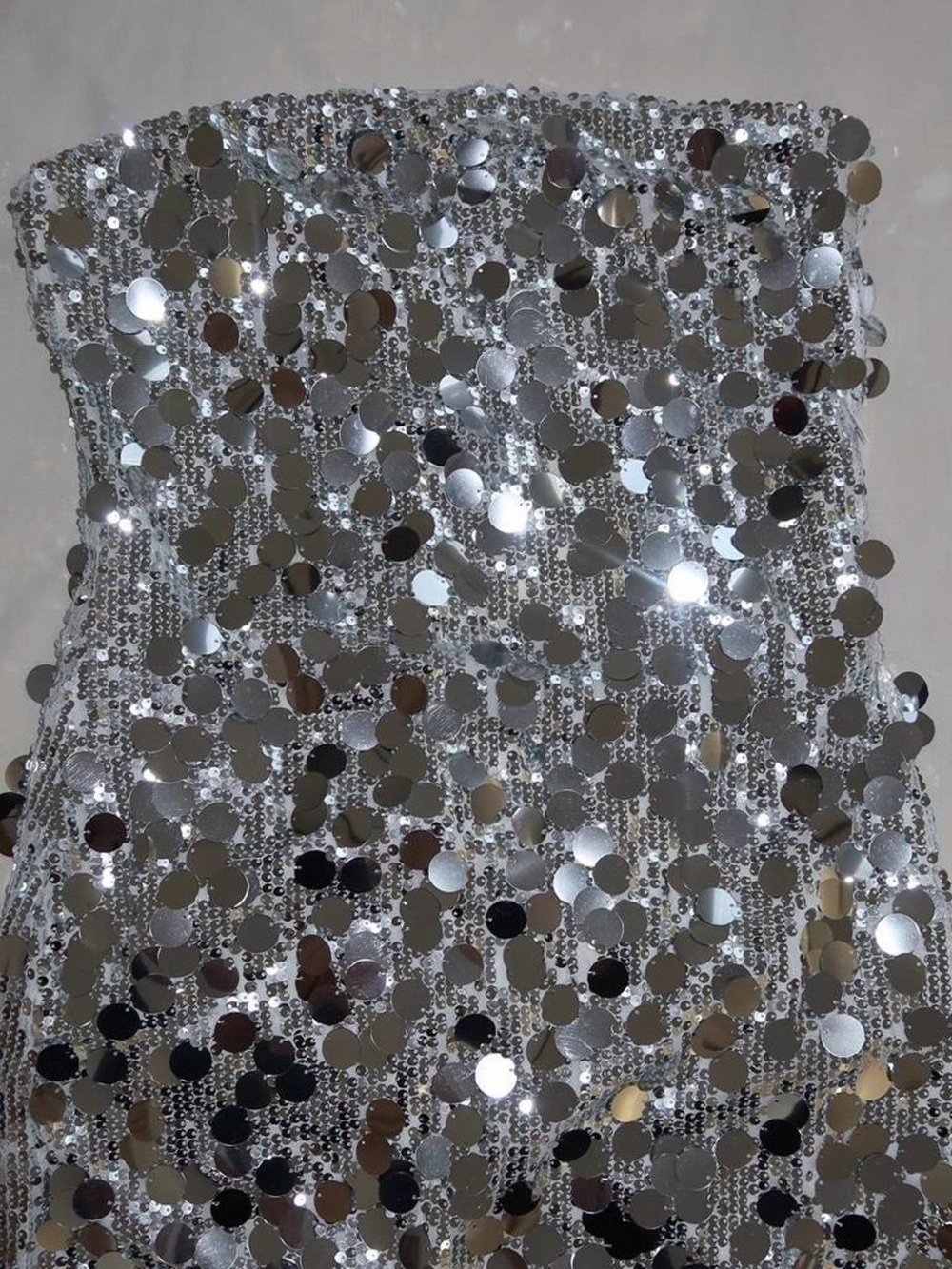 Peppermayo Silver Sequin Mini Dress